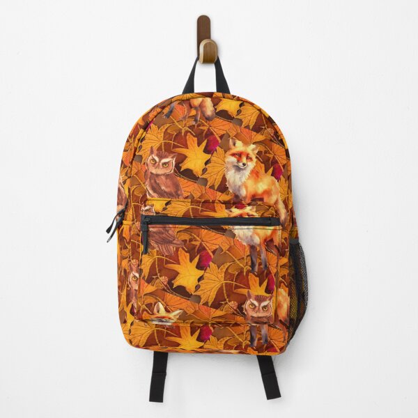 Item preview, Autumn Woodland Leaves Foxes and Owls designed and sold by Gear Camel.