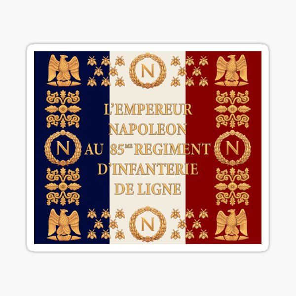 Item preview, Napoleonic French 85th regimental flag designed and sold by SimonBauwelinck.