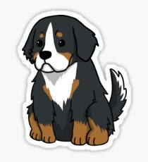 Bernese Mountain Dog Cute Cartoon Sticker