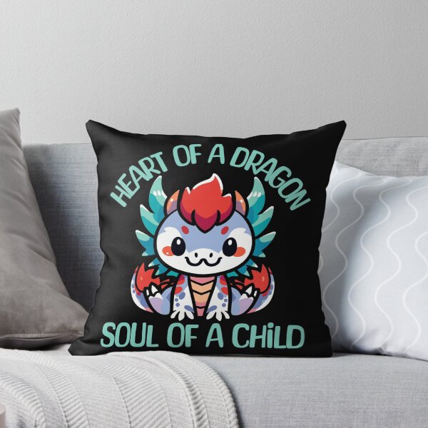 Item preview, Heart of a Dragon, Soul of a Child Fantasy Shirt designed and sold by RedDesignSyc.