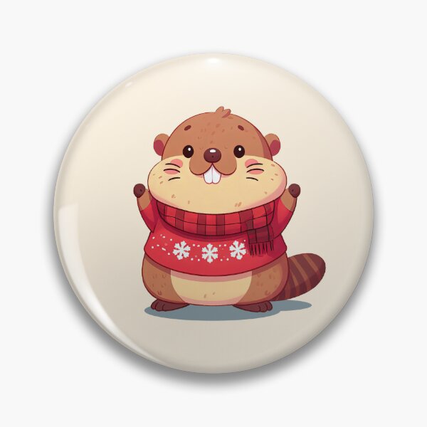 Item preview, Cute Christmas Marmot designed and sold by KAI-Studio.