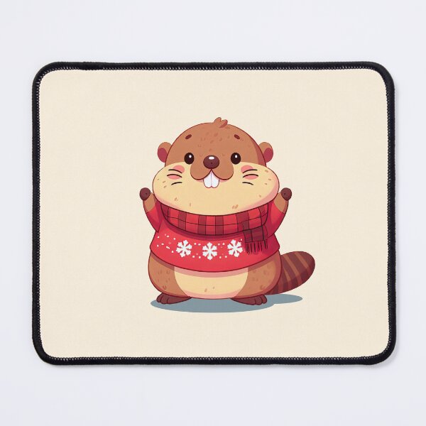 Item preview, Cute Christmas Marmot designed and sold by KAI-Studio.