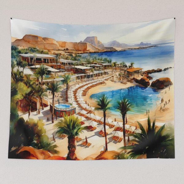 Item preview, Watercolor Design of Sharm el Sheikh - Egypt  designed and sold by Sketch-Shack.