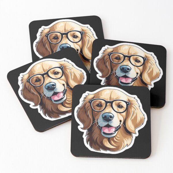 Item preview, Gafas con forma de golden retriever designed and sold by fawzimorsy.