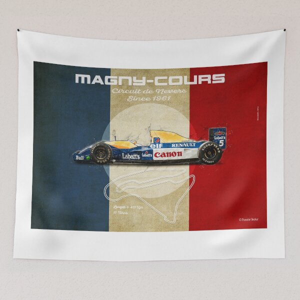 Item preview, Magny-Cours Vintage W FW14 landscape format designed and sold by Theodor Decker.
