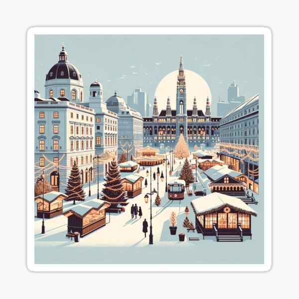 Item preview, Viennese Christmas Charm - Enchanting Winter in Austria designed and sold by gofra-design.