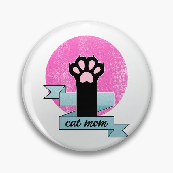 Item preview, Cat Mom | Cat Paw | Teal and Pink  designed and sold by ObsidianDaz.