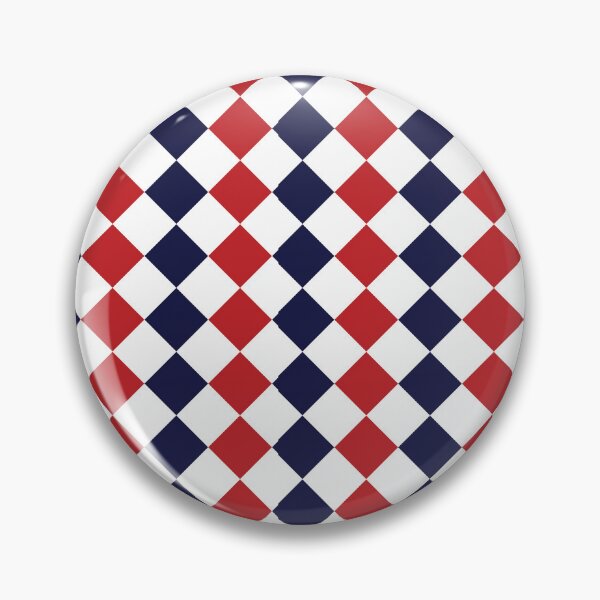 Item preview, Checkered pattern of navy blue and red designed and sold by IftinDesigns.