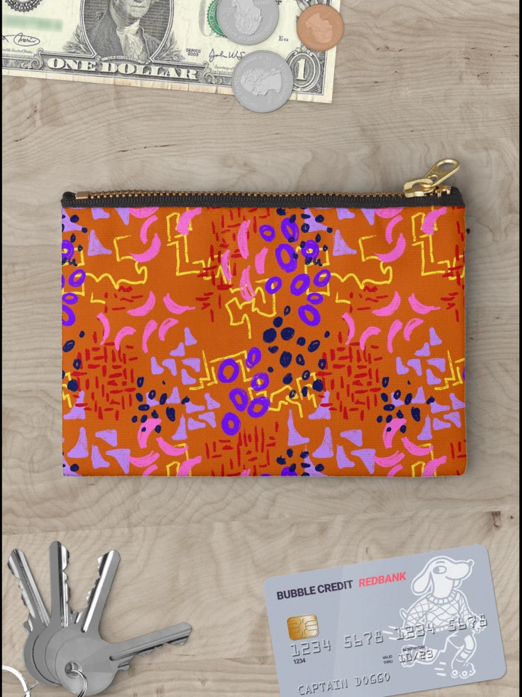 Thumbnail 3 of 4, Zipper Pouch, Abstract Funky Pattern One designed and sold by NoDStudio.