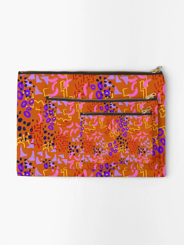 Thumbnail 2 of 4, Zipper Pouch, Abstract Funky Pattern One designed and sold by NoDStudio.