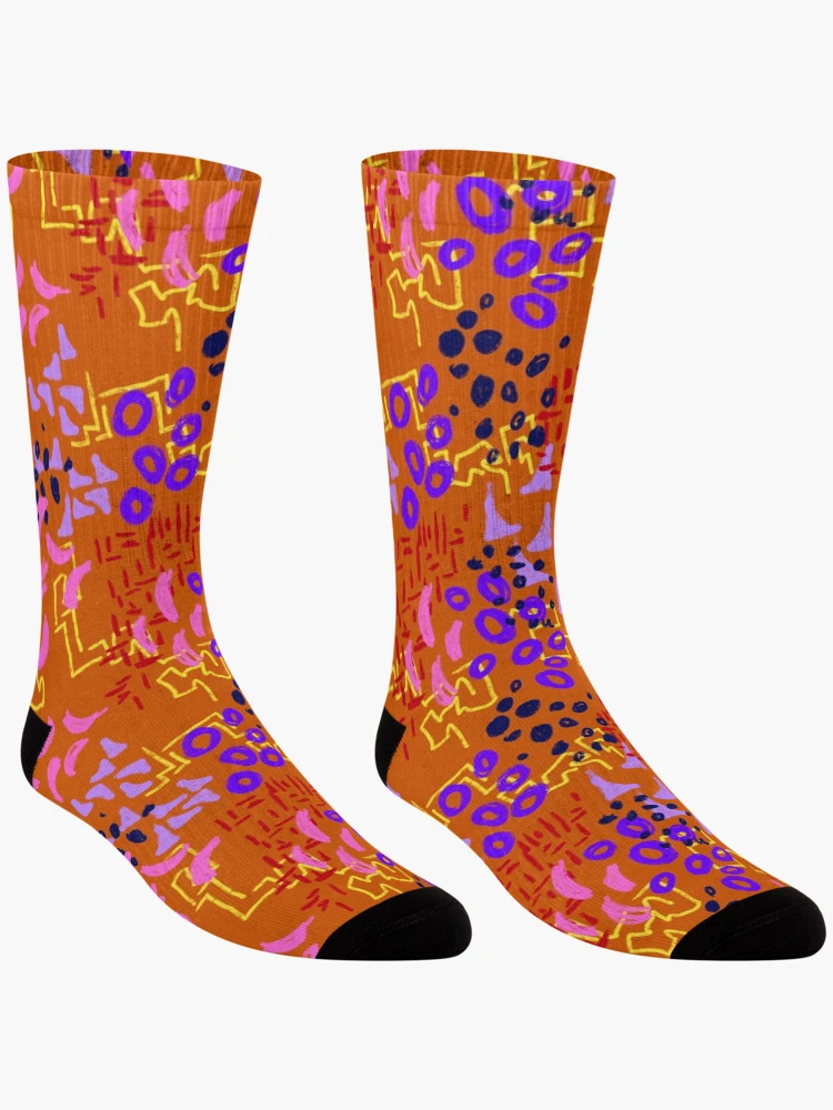 Thumbnail 3 of 5, Socks, Abstract Funky Pattern One designed and sold by NoDStudio.