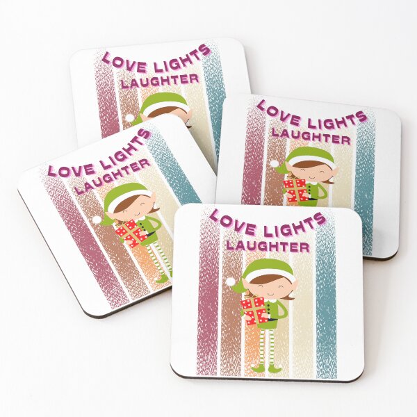 Item preview, Love lights laughter christmas designed and sold by BreadnButter97.