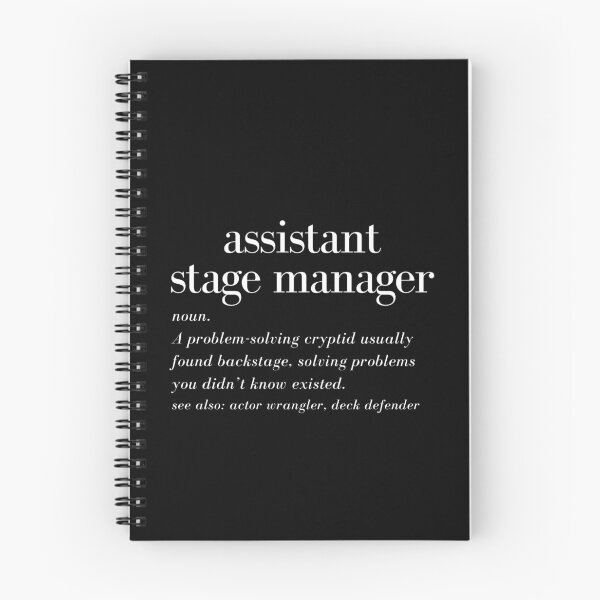 Item preview, Assistant Stage Manager Definition - White Text | Funny Theatre Tech designed and sold by BackstageMagic.