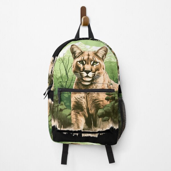Item preview, Cougar In Nature, Mountain Lion Illustration  designed and sold by NBSStore.