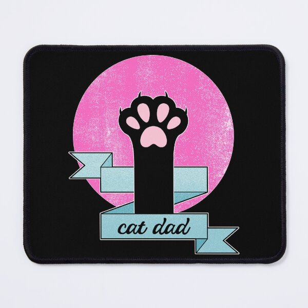 Item preview, Cat Dad | Cat Paw | Teal and Pink designed and sold by ObsidianDaz.