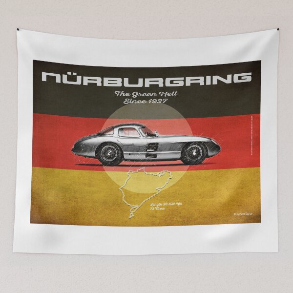 Item preview, Nürburgring Vintage Uhlenhaut landscape format designed and sold by Theodor Decker.