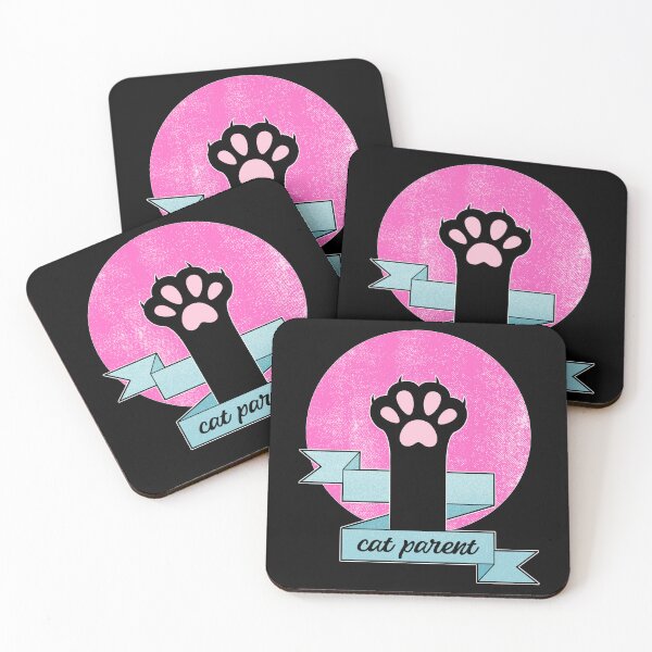 Item preview, Cat Parent | Cat Paw | Teal and Pink  designed and sold by ObsidianDaz.