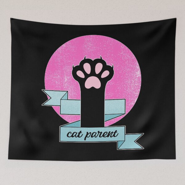 Item preview, Cat Parent | Cat Paw | Teal and Pink  designed and sold by ObsidianDaz.