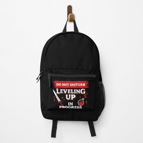 Item preview, Do Not Disturb Leveling Up In Progress Light Red Label designed and sold by wolfkin-design.