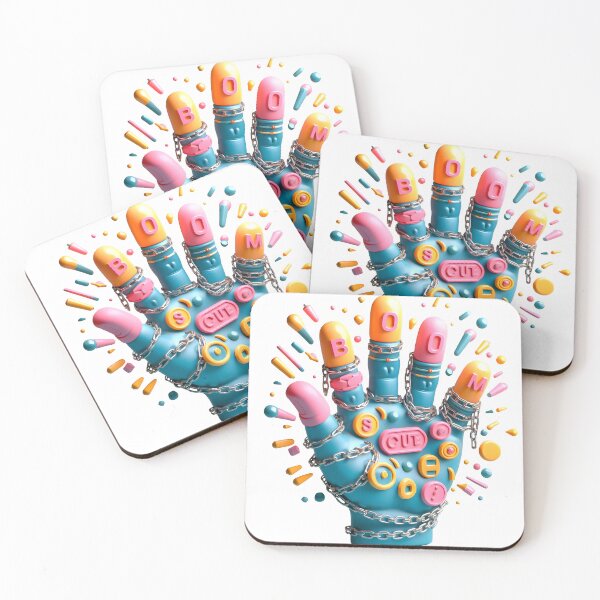 Item preview, Hand with BOOM Plaques designed and sold by Glariix.