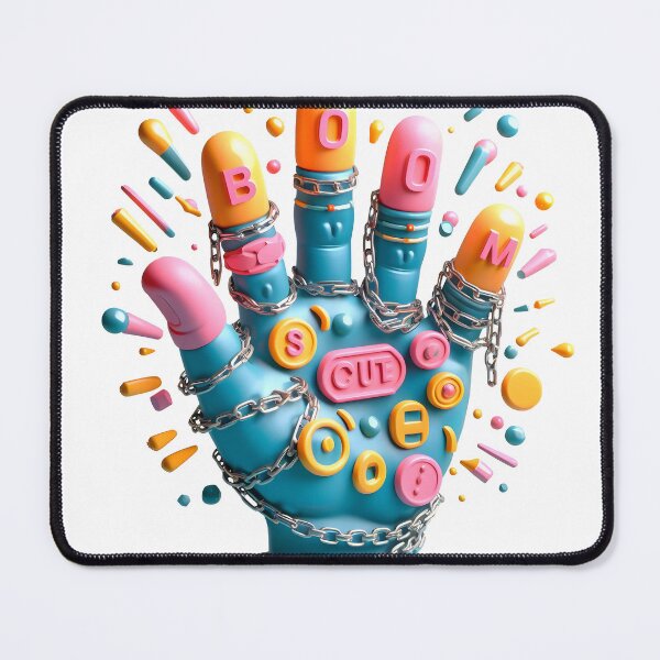 Item preview, Hand with BOOM Plaques designed and sold by Glariix.