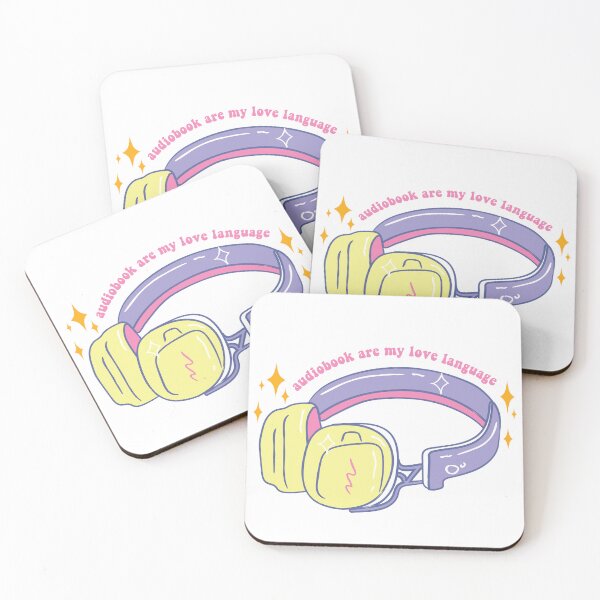 Item preview, Audiobooks Are My Love Language Kindle Lover Book Lover Sticker Bookish Vinyl Laptop Decal Booktok Gift Journal Stickers Reading Present Smut Library Spicy Reader Pink designed and sold by SouQ-Art.