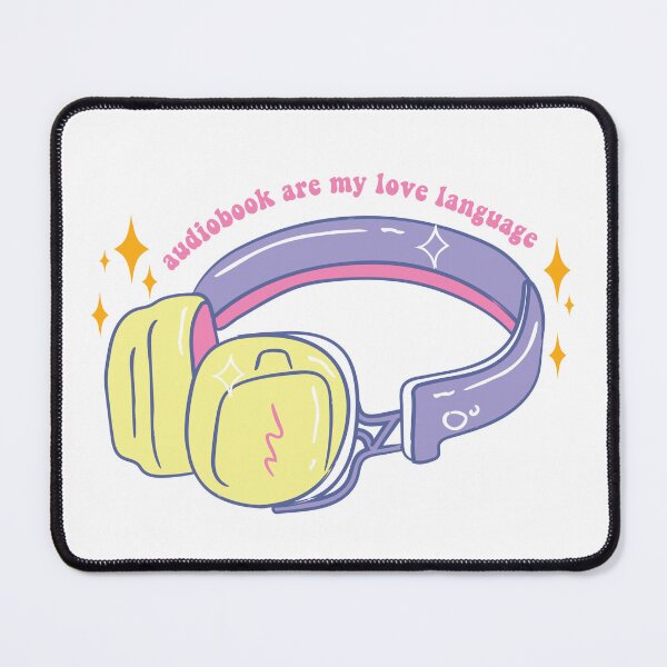 Item preview, Audiobooks Are My Love Language Kindle Lover Book Lover Sticker Bookish Vinyl Laptop Decal Booktok Gift Journal Stickers Reading Present Smut Library Spicy Reader Pink designed and sold by SouQ-Art.