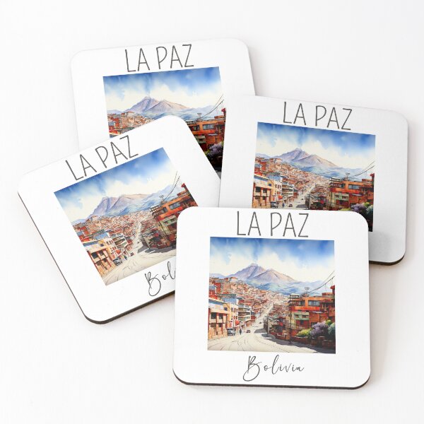 Item preview, Watercolor Design of La Paz - Bolivia designed and sold by Sketch-Shack.