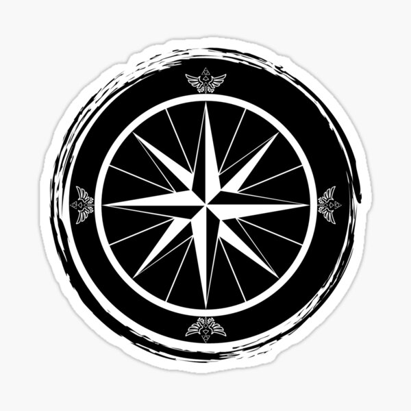Item preview, Black & White Compass designed and sold by RealArtMedia.