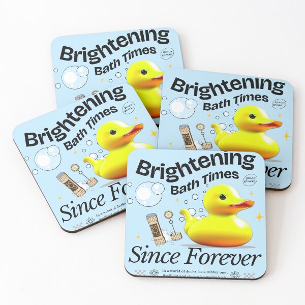 Item preview, Brightening Bath Time Since Forvever Rubber Ducky designed and sold by Ninety9Secrets.