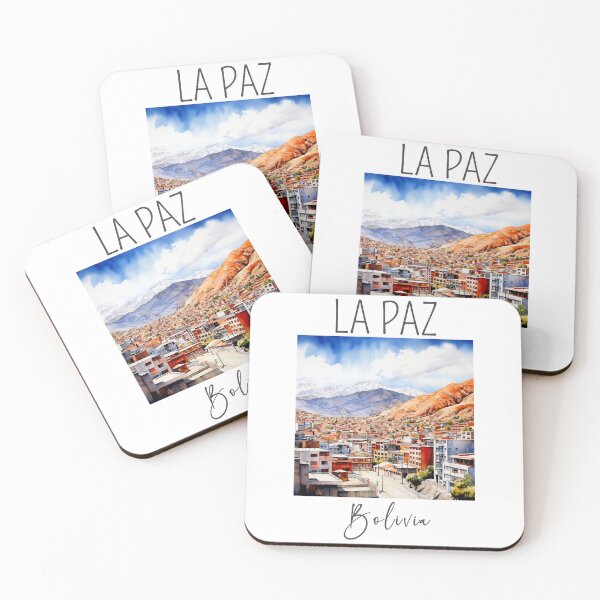 Item preview, Watercolor Design of La Paz - Bolivia designed and sold by Sketch-Shack.