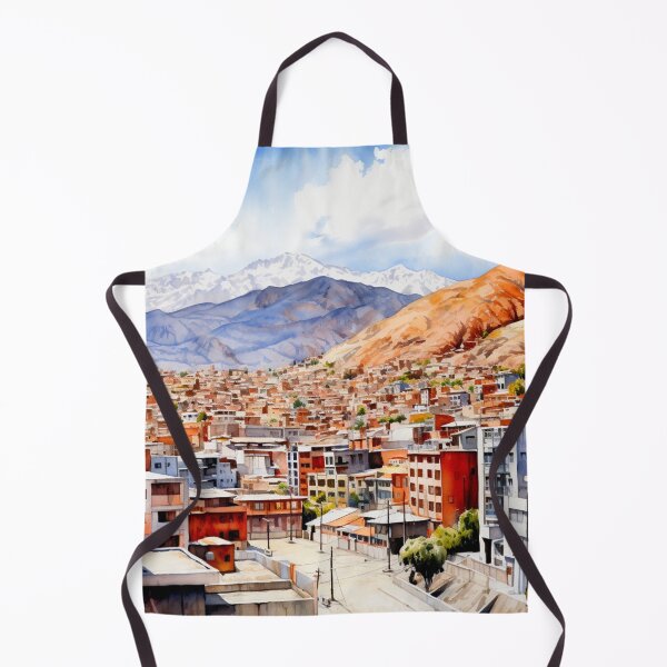 Item preview, Watercolor Design of La Paz - Bolivia designed and sold by Sketch-Shack.