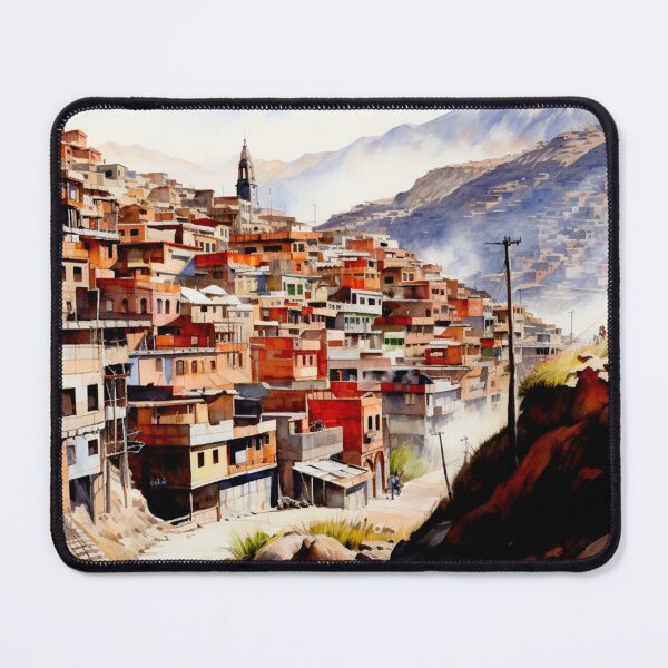 Item preview, Watercolor Design of La Paz - Bolivia designed and sold by Sketch-Shack.