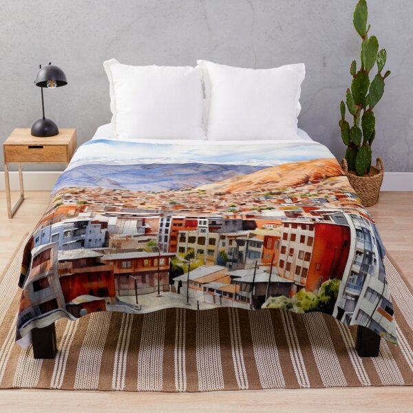 Item preview, Watercolor Design of La Paz - Bolivia designed and sold by Sketch-Shack.