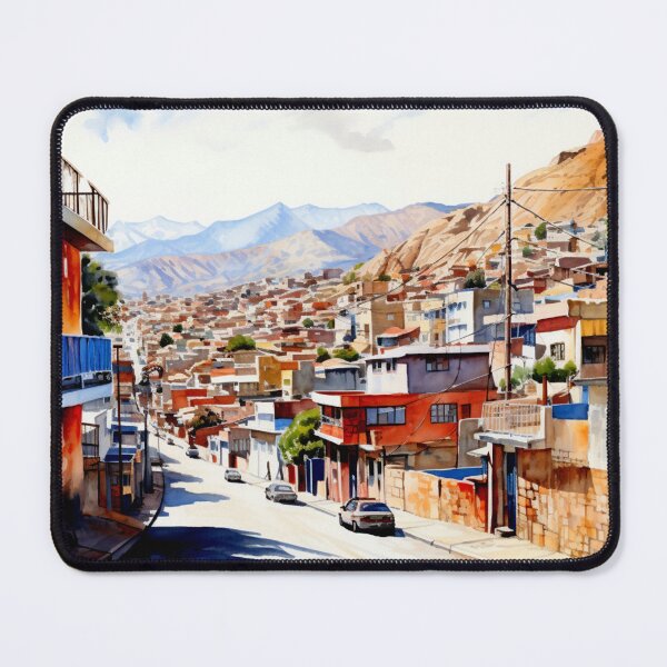 Item preview, Watercolor Design of La Paz - Bolivia designed and sold by Sketch-Shack.