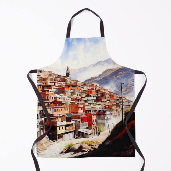 Item preview, Watercolor Design of La Paz - Bolivia designed and sold by Sketch-Shack.