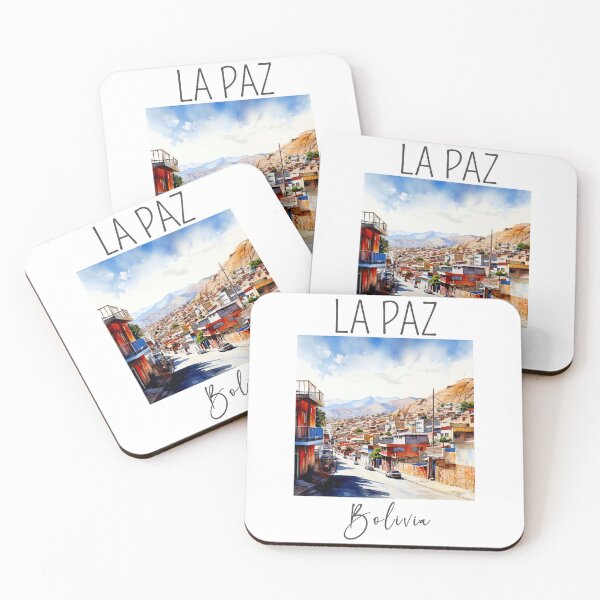 Item preview, Watercolor Design of La Paz - Bolivia designed and sold by Sketch-Shack.