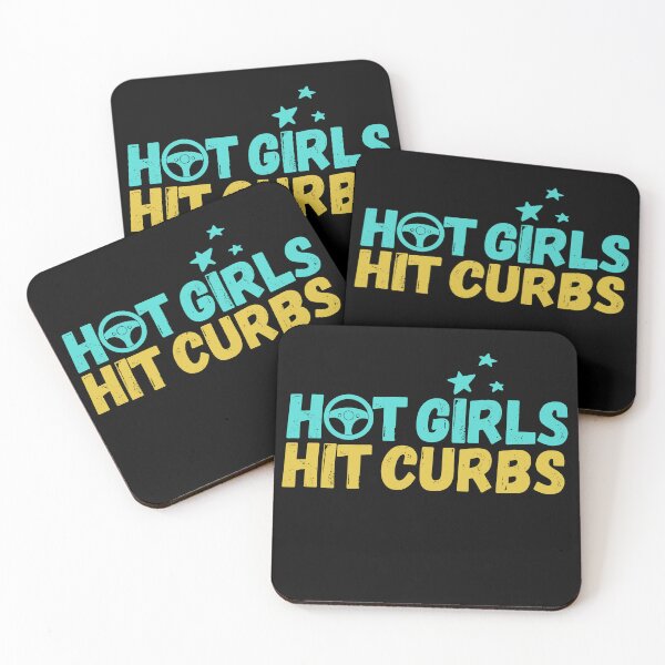 Item preview, Hot Girls Hit Curbs Funny Gifts For Drivers designed and sold by GRABAPSHOP.
