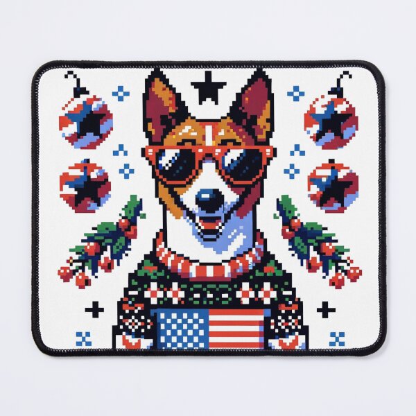 Item preview, Merry Woofmas Happy Basenji Cool USA Sweater Design designed and sold by TheMostLikely.