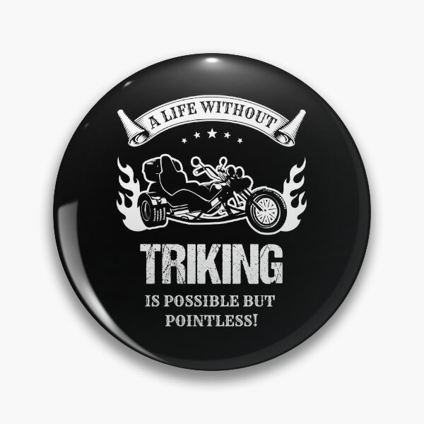 Item preview, Retro Triker Trike Motorcycle  Life Without Triking Pointless Motor Gift Patch designed and sold by stearman.