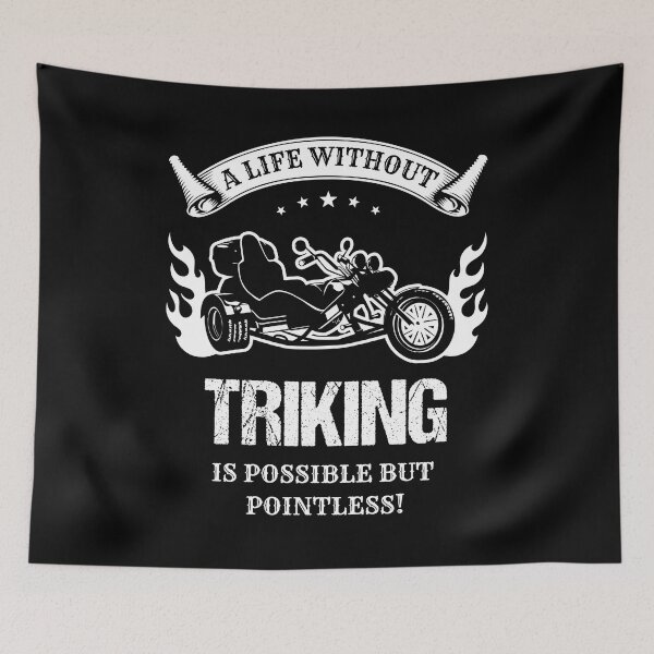 Item preview, Retro Triker Trike Motorcycle  Life Without Triking Pointless Motor Gift Patch designed and sold by stearman.
