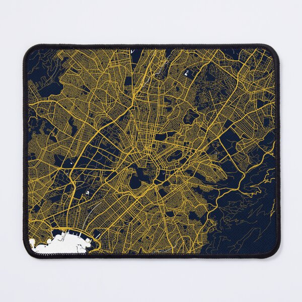 Item preview, Athens City Map of Greece - Gold Art Deco designed and sold by deMAP.