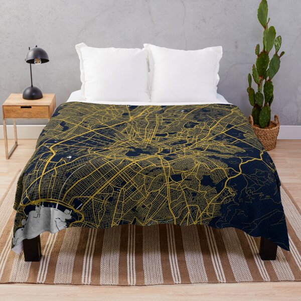 Item preview, Athens City Map of Greece - Gold Art Deco designed and sold by deMAP.