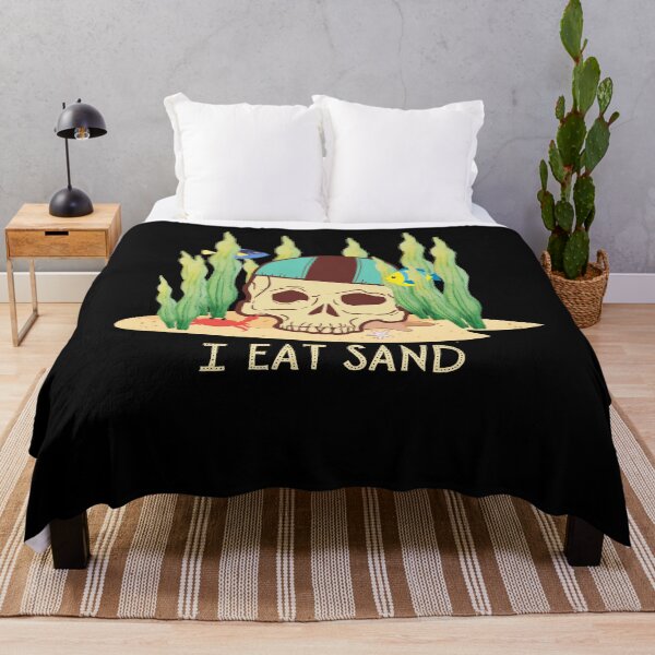 Item preview, I Eat Sand Funny Design With a Skull designed and sold by MG-MagicGallery.
