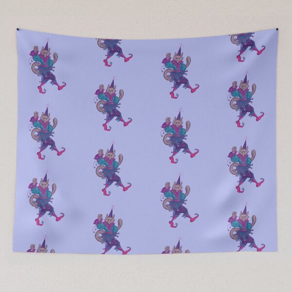 Item preview, bi themed vintage clown tabby cat designed and sold by CaptainRingtail.