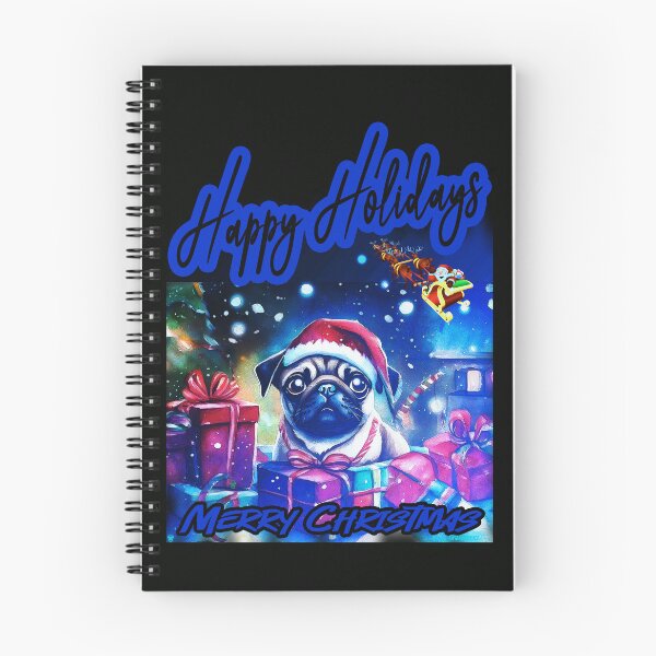 Item preview, Pug HAPPY HOLIDAYS 77 MERRY CHRISTMAS  designed and sold by RedBluffTraders.