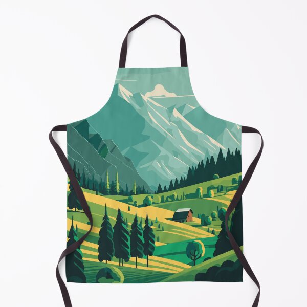 Item preview, Green Alpine Landscape designed and sold by Vector Scout Lab.