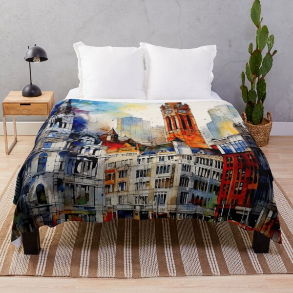 Artikelvorschau, Ein Aquarelldesign von Manchester - England entworfen und verkauft von Sketch-Shack.