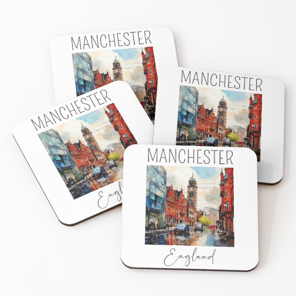 Artikelvorschau, Ein Aquarelldesign von Manchester - England entworfen und verkauft von Sketch-Shack.