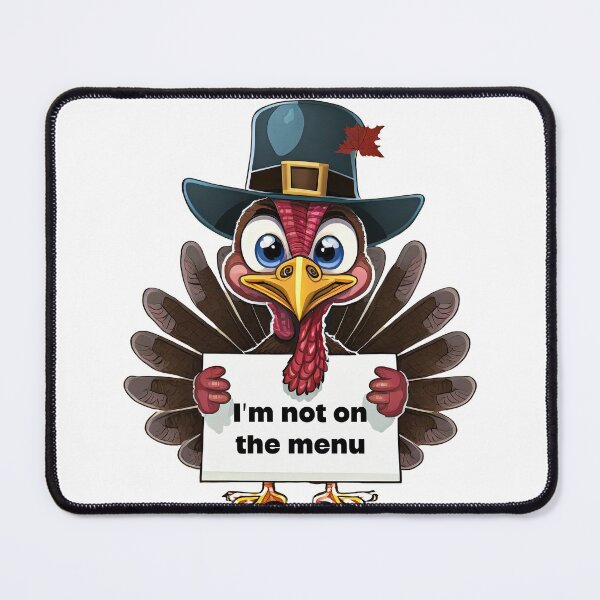 Item preview,  Thanksgiving turkey with a message designed and sold by Artifines.